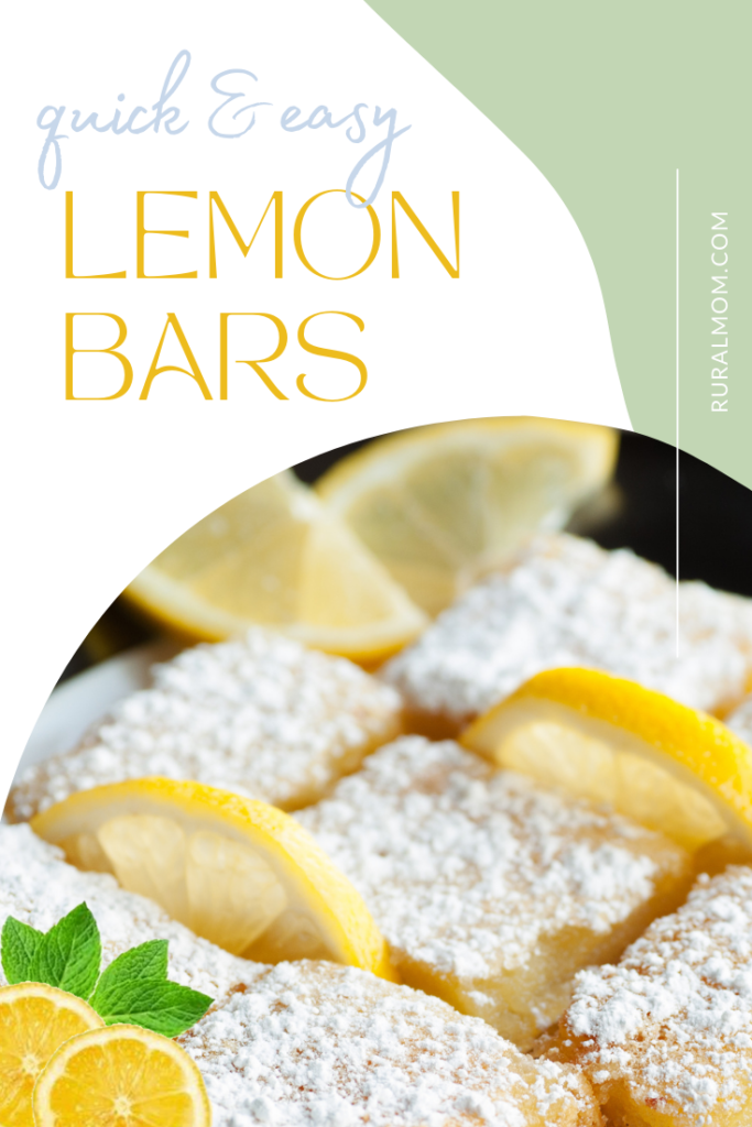 Rural Mom Recipe: Lemon Bars