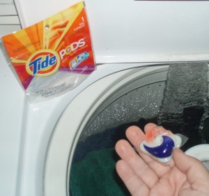 Tide Pods before going into washing machine