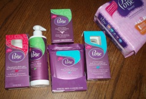 Poise Fab Five Product Line and Poise Panty Liners
