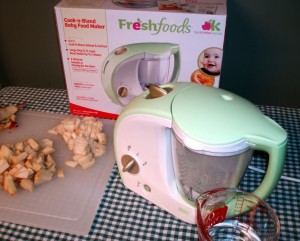 Freshfoods Cook-n-Blend Baby Food Maker and Pears and Apples