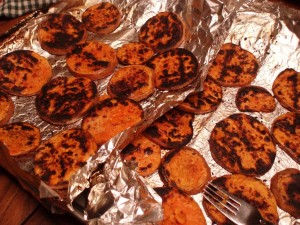 Rural Mom's Wicked-Good Grilled Garlic Herb Sweet Potato