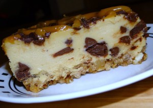 Miss Nini's Caramel Chocolate Chunk Cheesecake