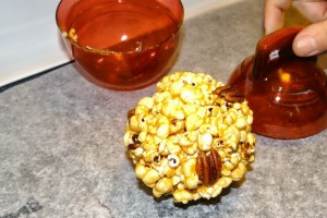 Sea-Salted Sorghum Pecan Popcorn Balls #Recipe