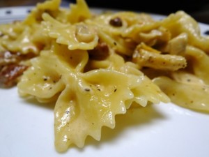 Parmesan Chicken Bowtie Pasta with Satori Sarvecchio #Recipe