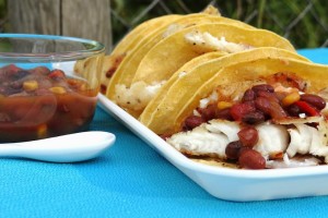 Tex-Mex Skillet Tilapia Tacos #Recipe