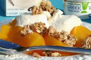 Healthy Choice Frozen Vanilla Bean Greek Yogurt Peach Crumble