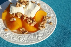 Healthy Choice Frozen Vanilla Bean Greek Yogurt Peach Crumble