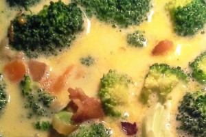 Loaded Ham and Cheese Broccoli Soup