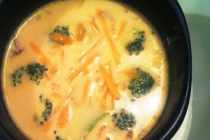Loaded Ham and Cheese Broccoli Soup