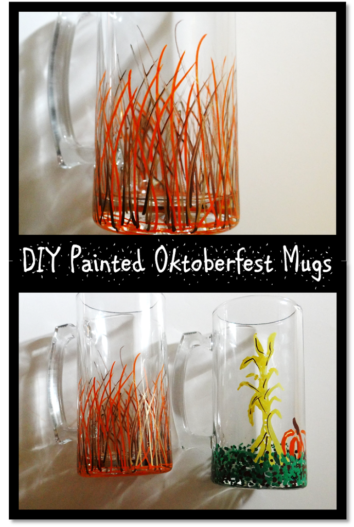 Dollar Tree Crafts: Paint Your Own Oktoberfest Beer Glass #Tutorial #DIY