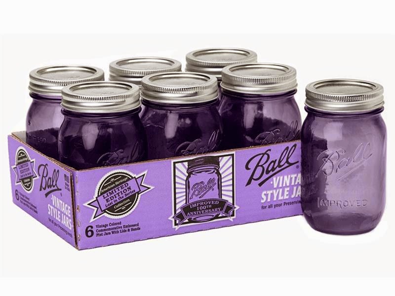 Hugs and Kisses for the new Ball Heritage Collection Purple Mason Jars! #Giveaway