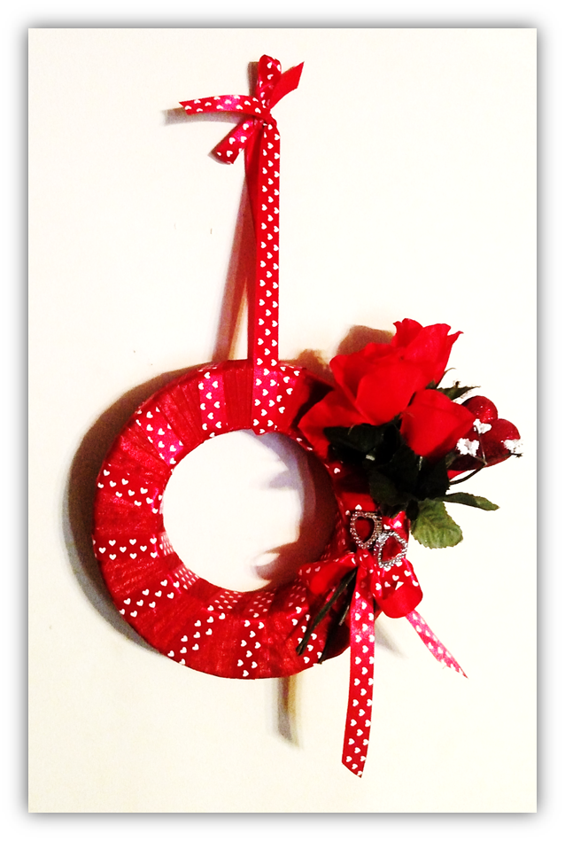 Dollar Tree Crafts: Quick and Easy Valentines Day Ribbon Wreath