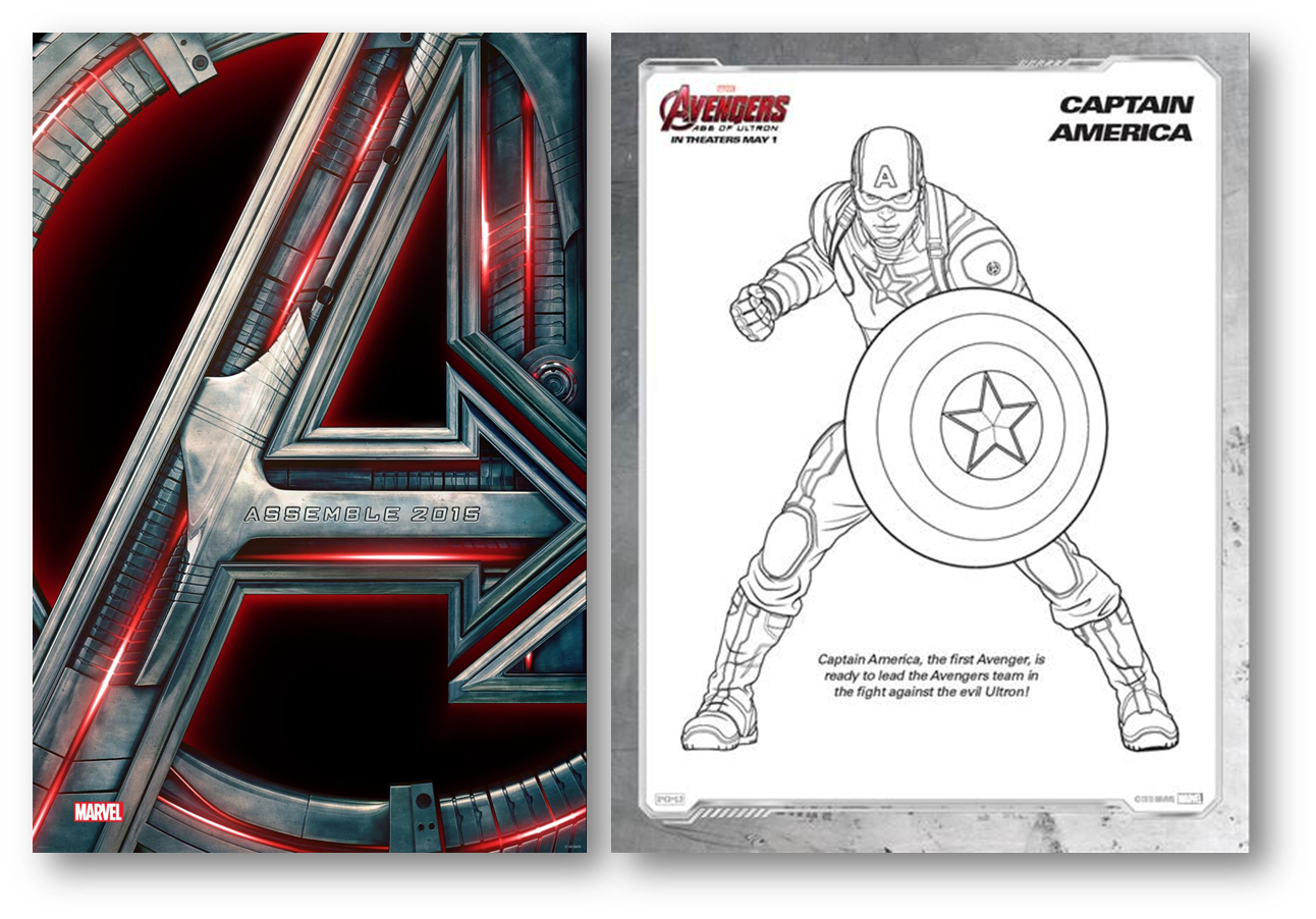 Avengers Age of Ultron Activity Sheets