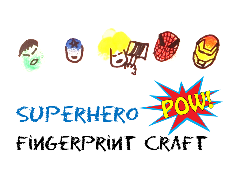 Superhero Fingerprint Craft