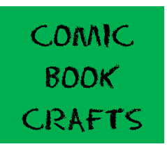 comic book crafts button