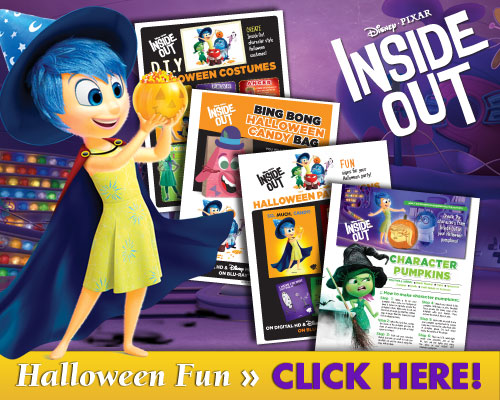 INSIDE OUT DIY Halloween Costumes, Pumpkin Templates, Party Favors and More!