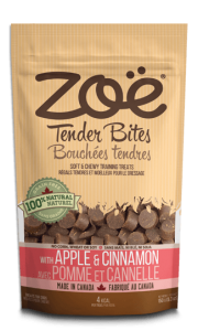 7 Best Fall Flavored Dog Treats Your Pup Will Love! zoe-tender-bites-apple-cinnamon