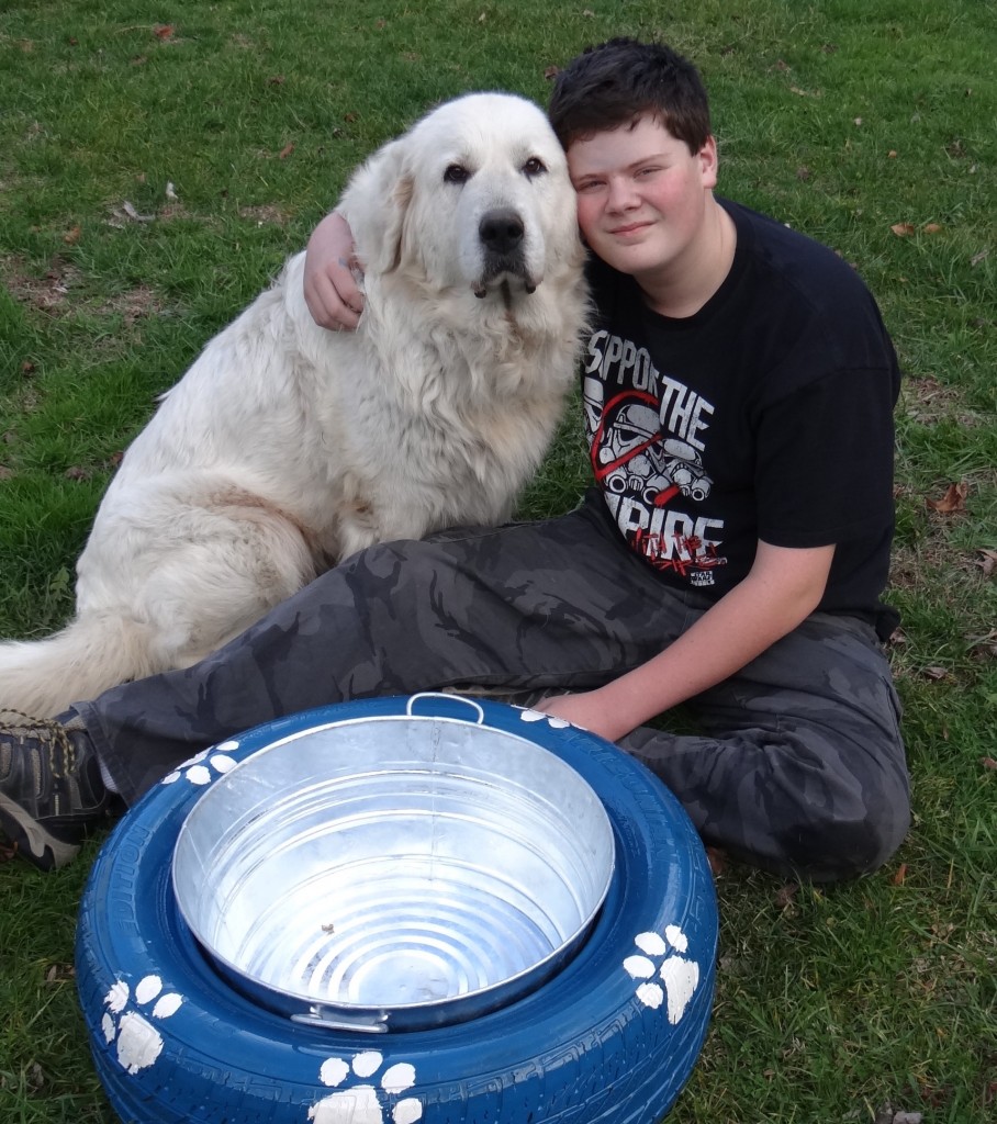 Spill Proof Dog Bowl Recycled Tire DIY! #OldTiresTurnNew