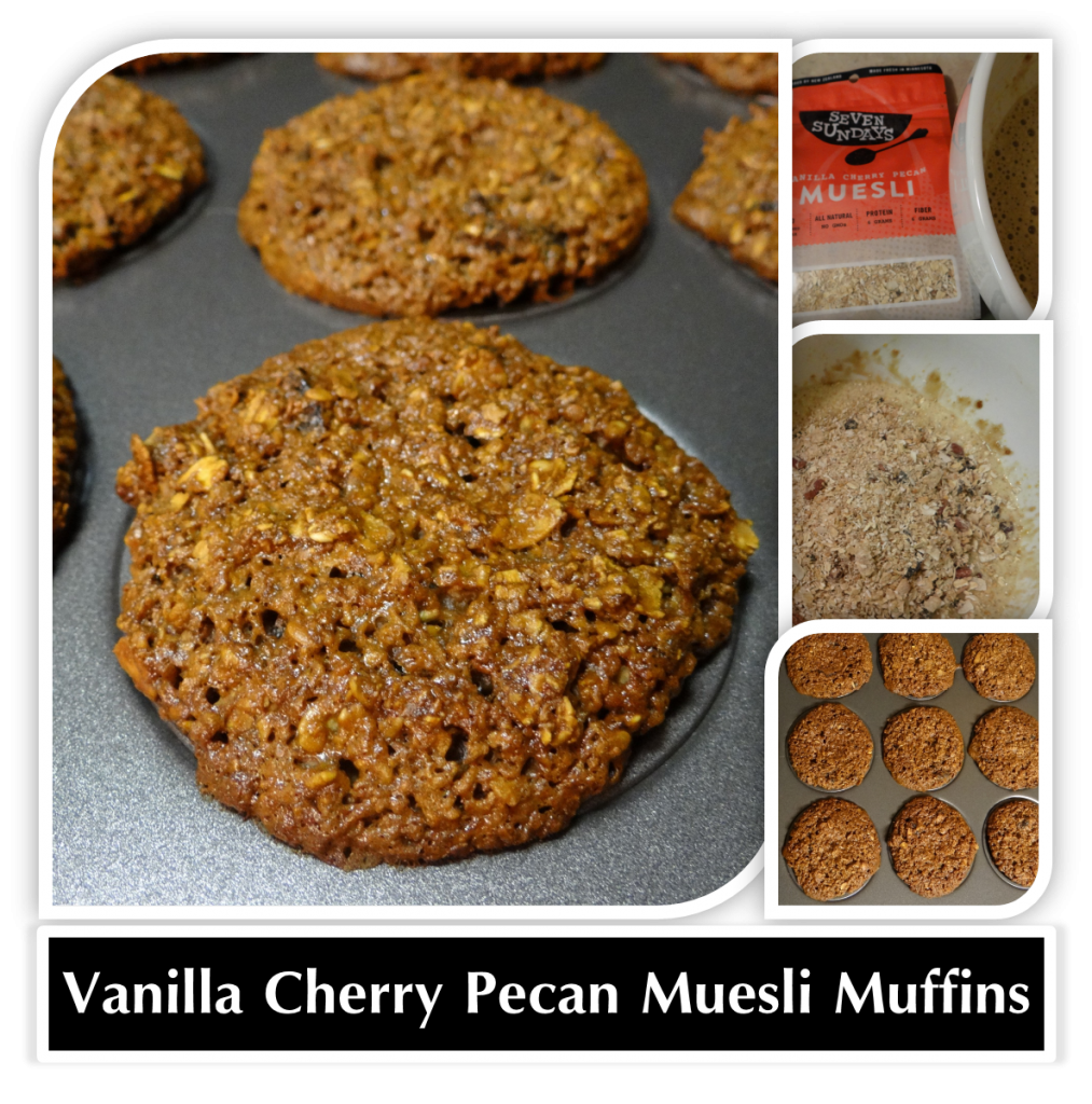 Vanilla Cherry Pecan Muesli Muffins Recipe