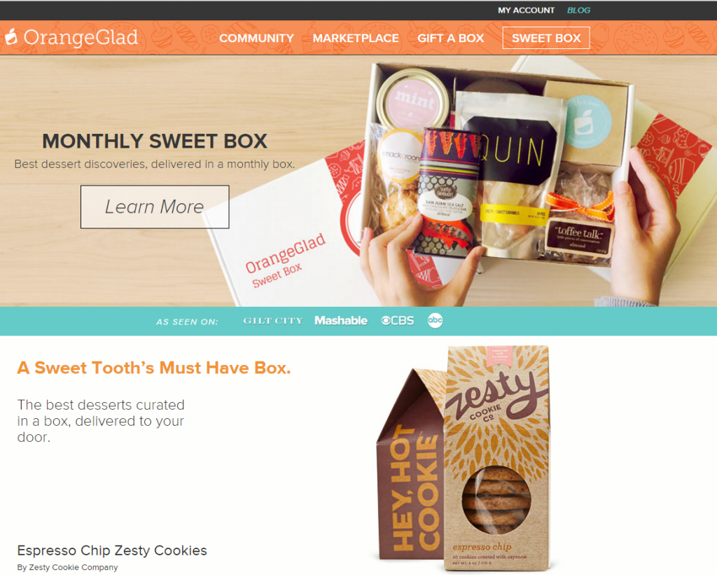 Dessert On Your Doorstep | OrangeGlad Monthly Sweet Box