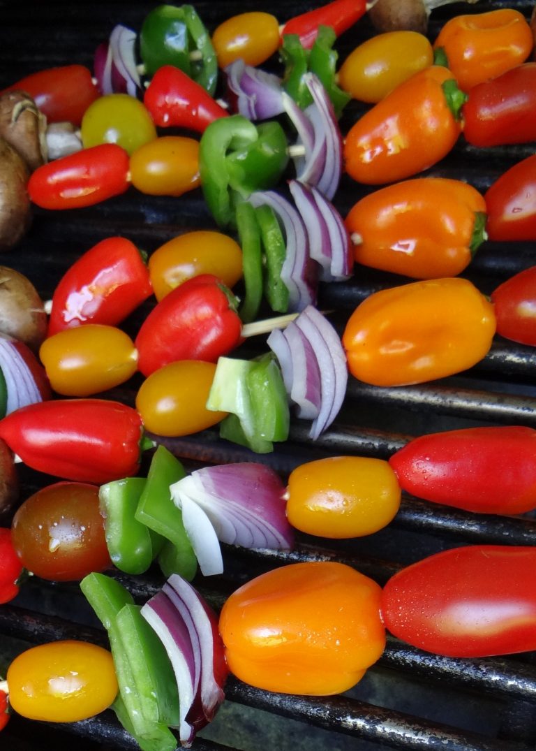 Grilled Greek Souvlaki and Vegetable Skewers Rural Mom