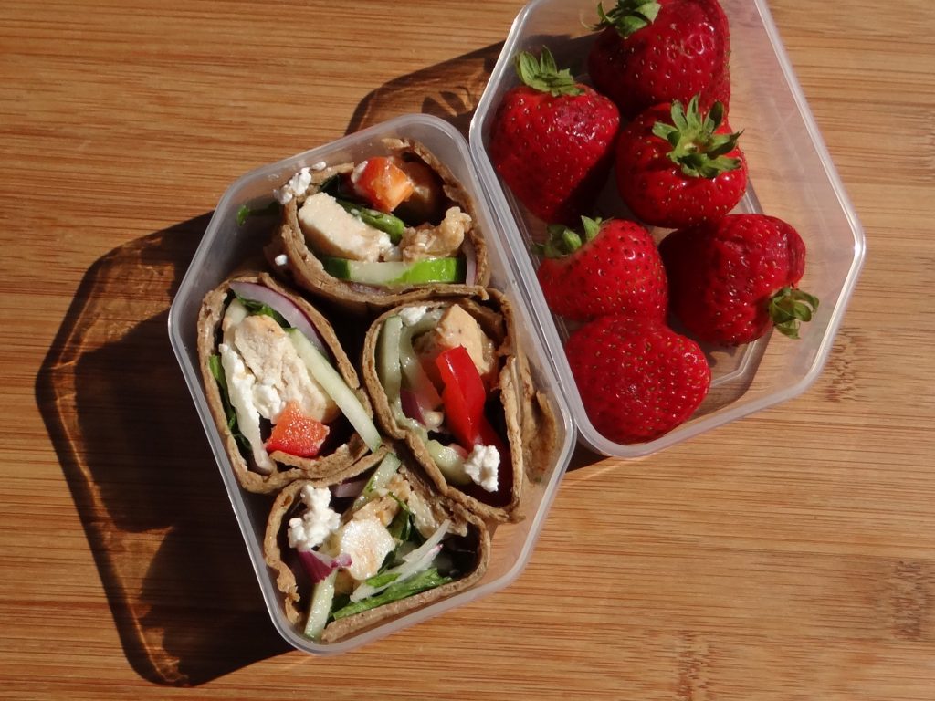 Grilled Chicken and Feta Greek Wrap