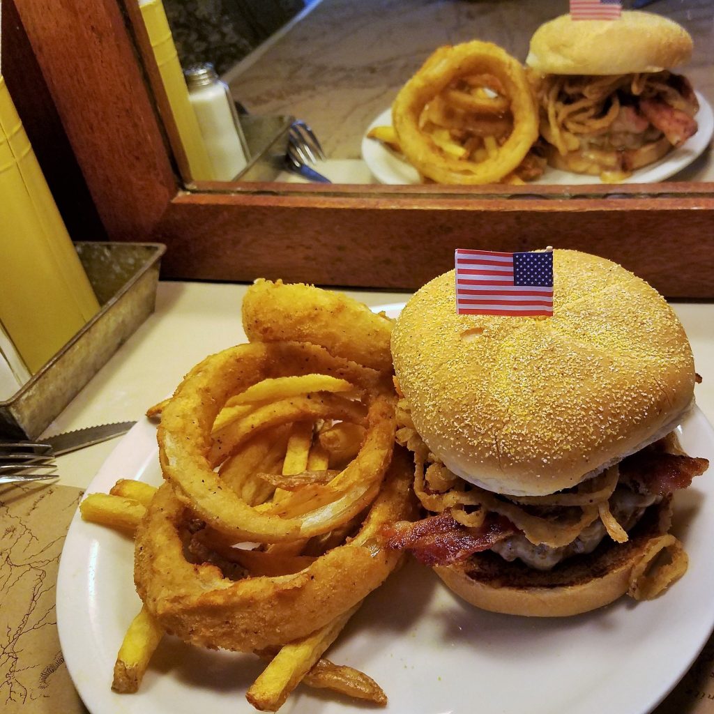 George's Cadillac Bison Burger at Ted's Montana Grill