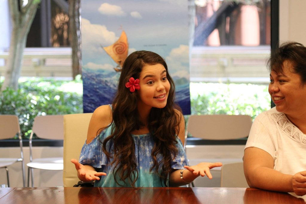 Exclusive Interview with MOANA’s Auli’I Cravalho and her Mom, Puanani! #Moana