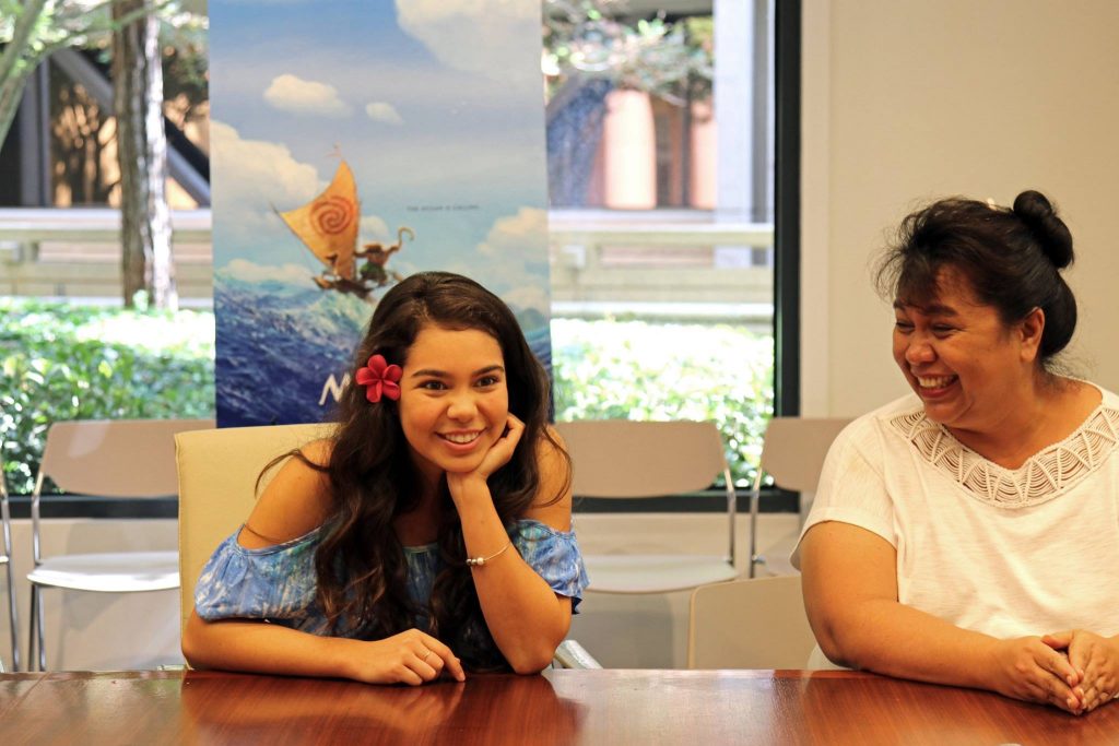 Exclusive Interview with MOANA’s Auli’I Cravalho and her Mom, Puanani! #Moana