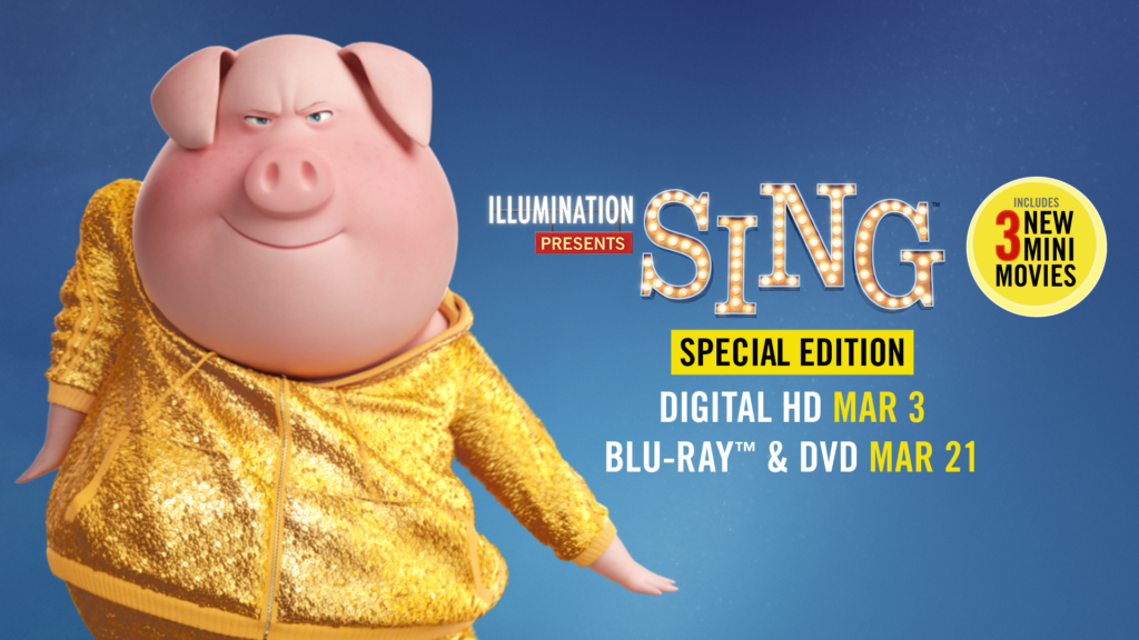 SING Special Edition arrives in March! #SingMovie #SingSquad 