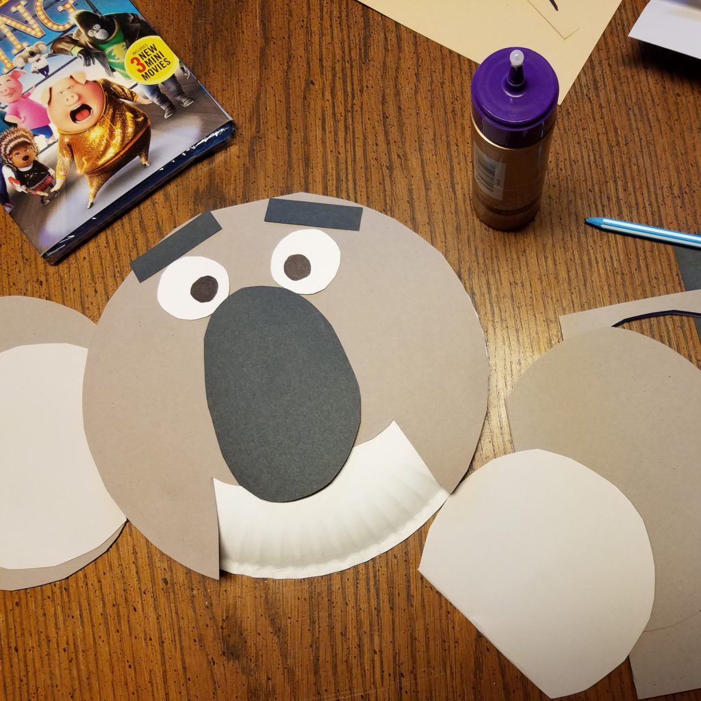Design Your Own Paper Plate Masks for SING Family Movie Night