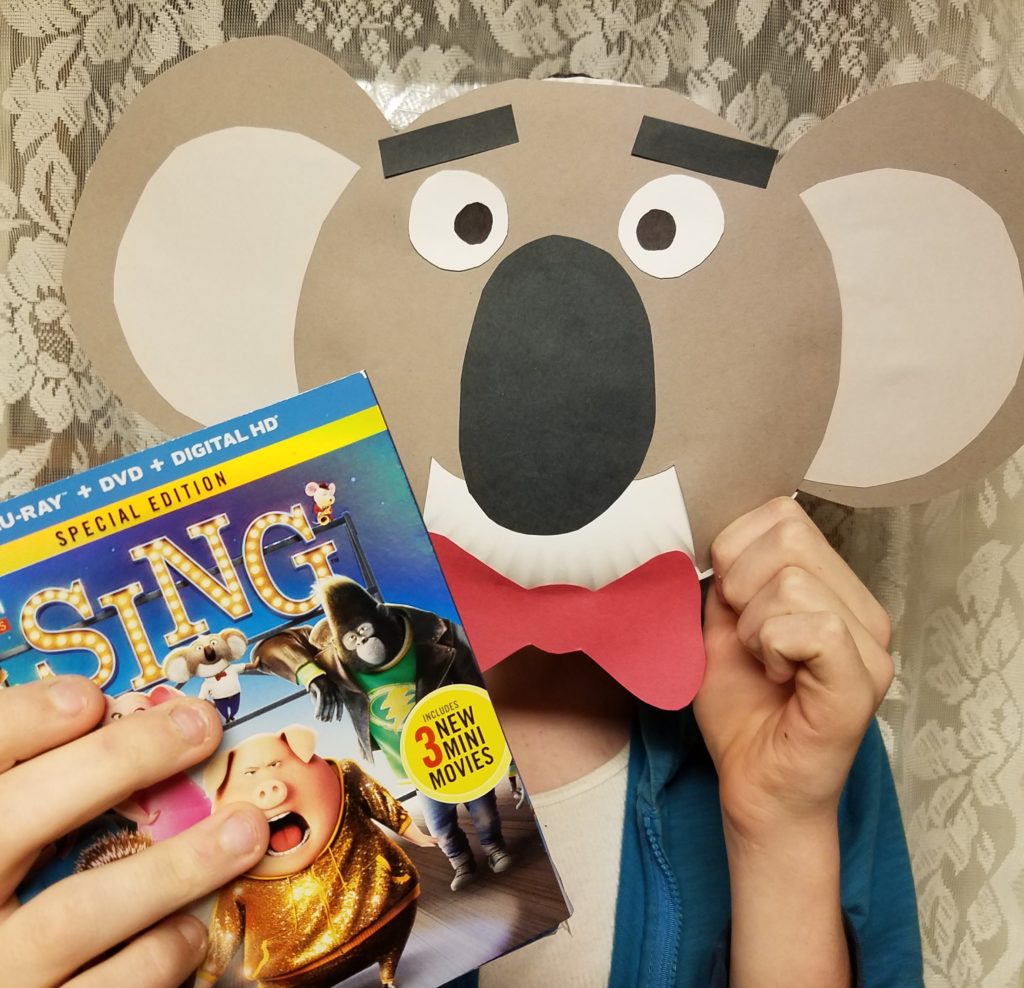 Design Your Own Paper Plate Masks for SING Family Movie Night