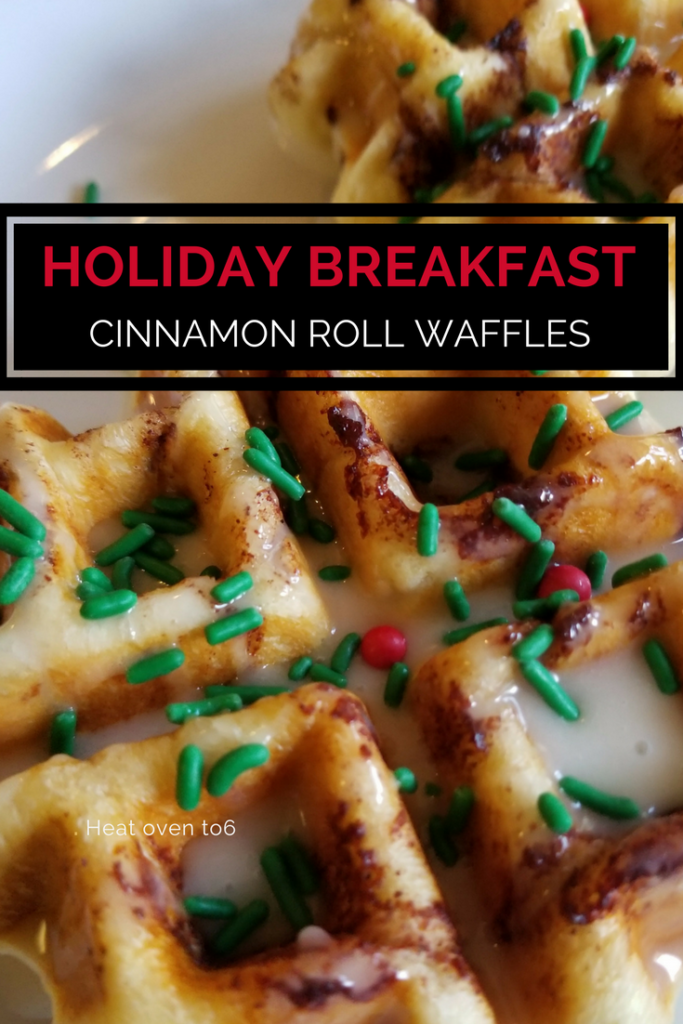 Holiday Mornings and Cinnamon Roll Waffles
