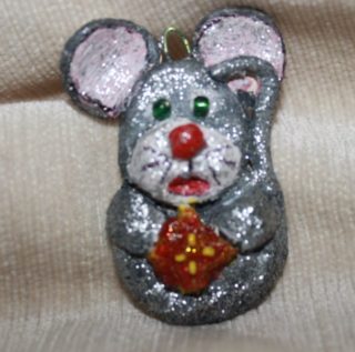 Air Dry Clay Christmas Ornament DIY Mouse
