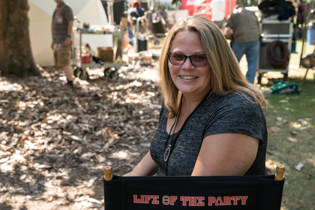 On the set of LIFE OF THE PARTY