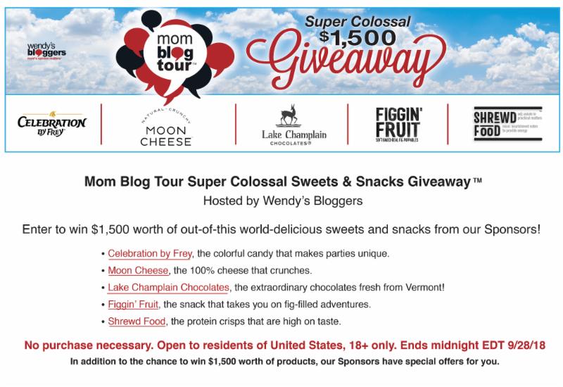 Mom Blog Tour Super Colossal Sweets and Snacks Giveaway