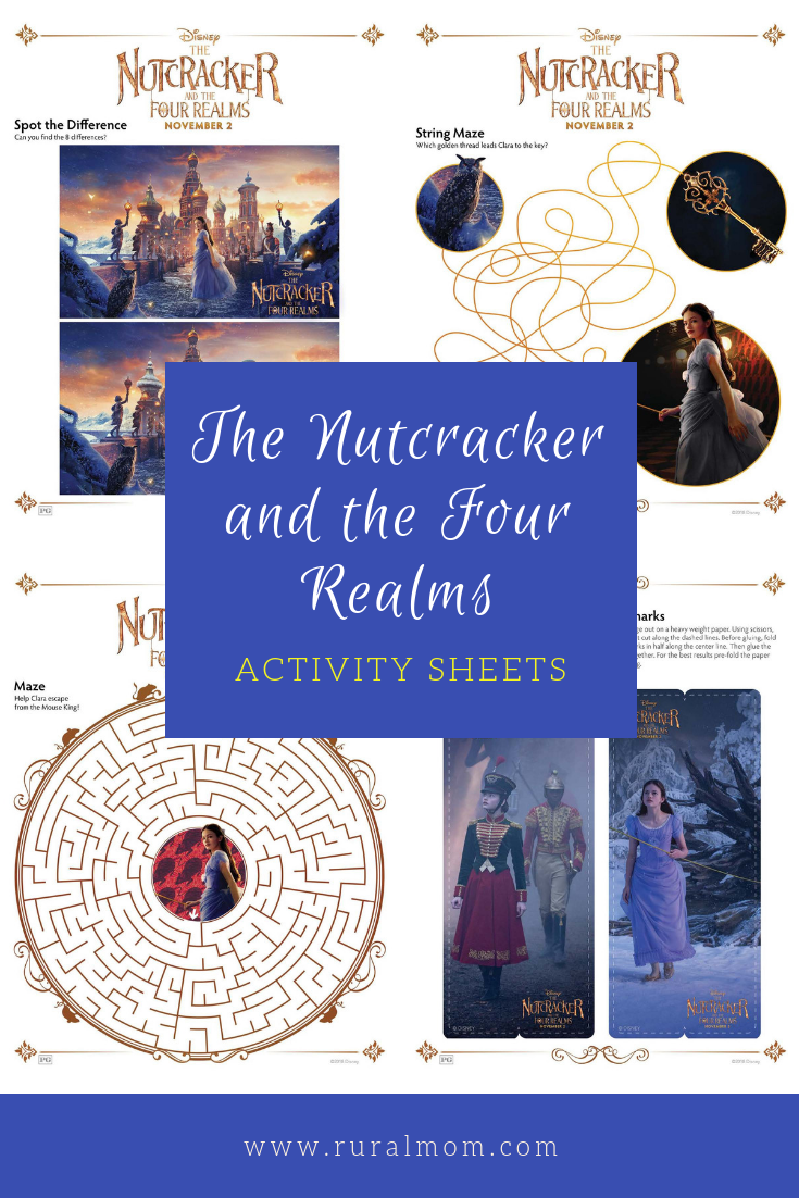 THE NUTCRACKER AND THE FOUR REALMS Activity Sheets