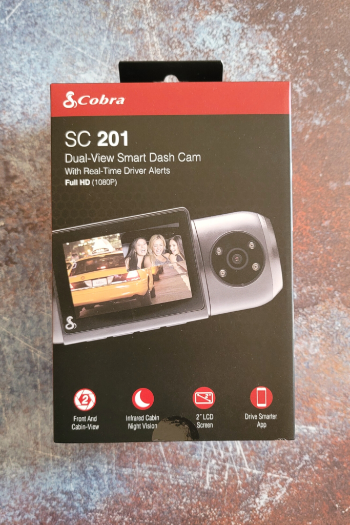 Best Gift for Drivers | Cobra SC 201 Dual-View Smart Dash Cam